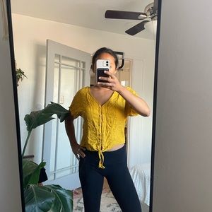 Mustard prana shirt